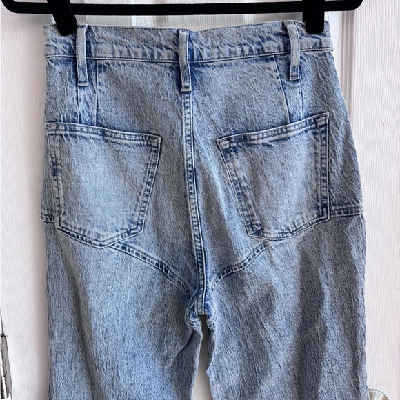 TRIARCHY Stirrup High Waisted Seamed Straight Denim Jeans Size 27 Neiman Marcus - Picture 5 of 9